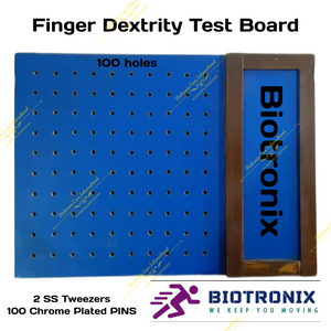 Biotronix Finger Dexterity TEST Board 100 pins with 2 Tweezers Occupational Therapy