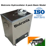 Biotronix Moist Heat Therapy Unit (With 4Pack) Hydrocollator Hot Pack Unit 4 pack Stainless Steel Basic Model ( Outer body 202 grade SS and Tank 202 grade SS ) used in Physiotherapy and Rehabilitation Make In India