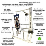 Biotronix Un Weight Mobility Trainer /Partial Body Weight Support System/Suspended Gait Trainer Dual Function Motorized ( Wheel chair to Standing (  Vertical Oscillation) ,Standing to Lifting  ) Deluxe Model ( Without Treadmill  )