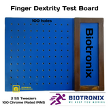 Biotronix Finger Dexterity TEST Board 100 pins with 2 Tweezers Occupational Therapy