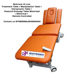 Biotronix Multi Section ( 5 Section ) HI-LOW Postural Drainage Table ( Motorized ) Electrical Dual Function ( Height Adjustable Motorized and Postural Drainage Control) used in Physiotherapy and Rehabilitation