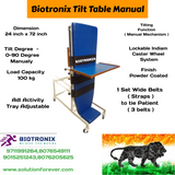 Biotronix Tilt Table Manual Model used in Physiotherapy and Rehabilitation Make in India