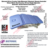 Biotronix Hi Low Traction Table Motorized ( Electrical ) Remote Controlled Deluxe Model Dual Function ( Hi Low Height Adjustable and Head Rest Remote Controlled  )  used in Physiotherapy and Rehabilitation Make in India 3 Year Motor warranty