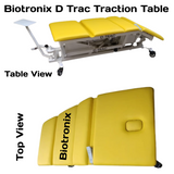 Biotronix D Trac Hi Low Height Adjustable Traction Table Motorized ( Electrical ) Remote Controlled Basic Model Single Function ( Hi Low )  used in Physiotherapy and Rehabilitation Make in India with 3 Year Motor Warranty