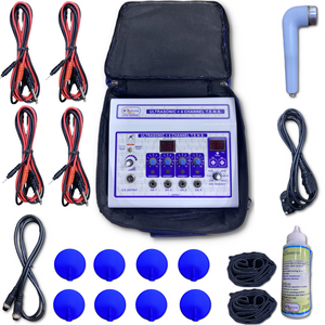 Biotronix Physiotherapy Combination Therapy Ultrasonic Machine ( 1 MHz )  with TENS 4 Channel ( Analogue TENS )  for promoting recovery and reducing pain with 2 Year Warranty