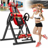 Biotronix Heavy Duty Physiotherapy Inversion Table Manual ( Mechanical ) for Spine Rehabilitation Back Pain Relief with Headrest & Adjustable Protective Belt