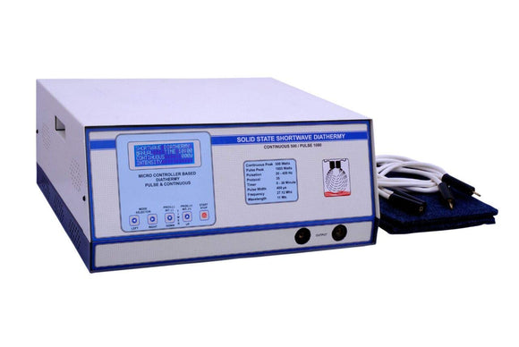 Biotronix Shortwave Diathermy 500W Solid State ( No Valve Required ) Pulse and Continuous used in Physiotherapy with 2 year warranty