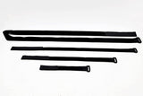 Biotronix Straps for goniometer, hook and loop goniometer straps, Set of 4, Black, Goniometer Replacement Strap set