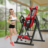Biotronix Heavy Duty Physiotherapy Inversion Table Manual ( Mechanical ) for Spine Rehabilitation Back Pain Relief with Headrest & Adjustable Protective Belt