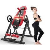 Biotronix Heavy Duty Physiotherapy Inversion Table Manual ( Mechanical ) for Spine Rehabilitation Back Pain Relief with Headrest & Adjustable Protective Belt