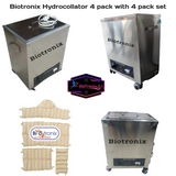 Biotronix Moist Heat Therapy Unit (With 4Pack) Hydrocollator Hot Pack Unit 4 pack Stainless Steel Basic Model ( Outer body 202 grade SS and Tank 202 grade SS ) used in Physiotherapy and Rehabilitation Make In India