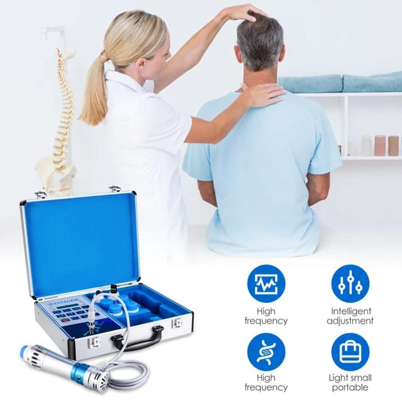 Biotronix ESWT Shockwave Machine with Multiple Heads for Comprehensive Pain Treatment with 1 Year Warranty