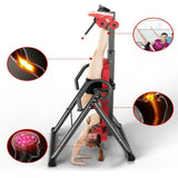 Biotronix Heavy Duty Physiotherapy Inversion Table Manual ( Mechanical ) for Spine Rehabilitation Back Pain Relief with Headrest & Adjustable Protective Belt