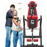 Biotronix Heavy Duty Physiotherapy Inversion Table Manual ( Mechanical ) for Spine Rehabilitation Back Pain Relief with Headrest & Adjustable Protective Belt