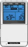 Everyway Medical EV 906B Multi Stim Plus 4 channel Digital TENS/EMS Backlit LCD Display with 37 Fixed Program (Imported Tiwan Made Pocket Model)  Massage Pain Relief Machine