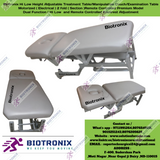 Biotronix Hi Low Height Adjustable Treatment Table/Manipulation Couch/Examination Table Motorized ( Electrical ) 2 fold ( Section )Remote Controlled Premium Model Dual Function ( Hi Low  and Remote Controlled Backrest Adjustment ) used in Physiotherapy