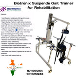 Biotronix Un Weight Mobility Trainer /Partial Body Weight Support System/Suspended Gait Trainer Dual Function Motorized ( Wheel chair to Standing (  Vertical Oscillation) ,Standing to Lifting  ) Deluxe Model ( Without Treadmill  )