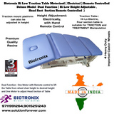 Biotronix Hi Low Traction Table Motorized ( Electrical ) Remote Controlled Deluxe Model Dual Function ( Hi Low Height Adjustable and Head Rest Remote Controlled  )  used in Physiotherapy and Rehabilitation Make in India 3 Year Motor warranty