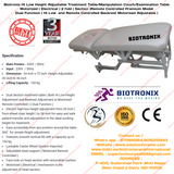 Biotronix Hi Low Height Adjustable Treatment Table/Manipulation Couch/Examination Table Motorized ( Electrical ) 2 fold ( Section )Remote Controlled Premium Model Dual Function ( Hi Low  and Remote Controlled Backrest Adjustment ) used in Physiotherapy