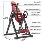Biotronix Heavy Duty Physiotherapy Inversion Table Manual ( Mechanical ) for Spine Rehabilitation Back Pain Relief with Headrest & Adjustable Protective Belt