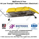Biotronix D Trac Hi Low Height Adjustable Traction Table Motorized ( Electrical ) Remote Controlled Basic Model Single Function ( Hi Low )  used in Physiotherapy and Rehabilitation Make in India with 3 Year Motor Warranty